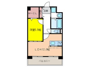 オークランセル那の川の物件間取画像